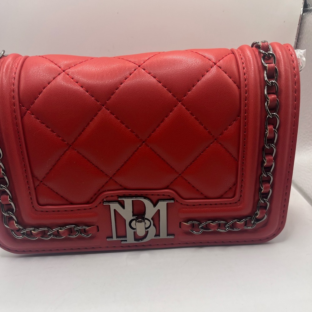 Badgley Mischka Diamond-Quilted Crossbody, NWT